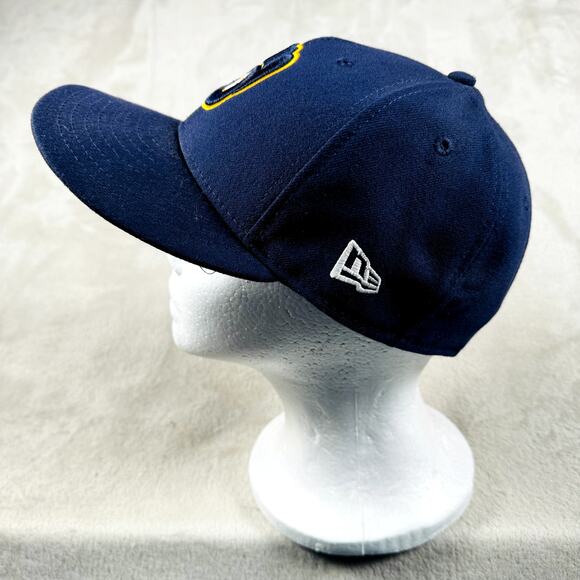 Milwaukee‎ Brewers Hat Cap Men's OSFM Fitted 7 1/4 New Era 59Fifty Baseball MLB - Picture 3 of 9